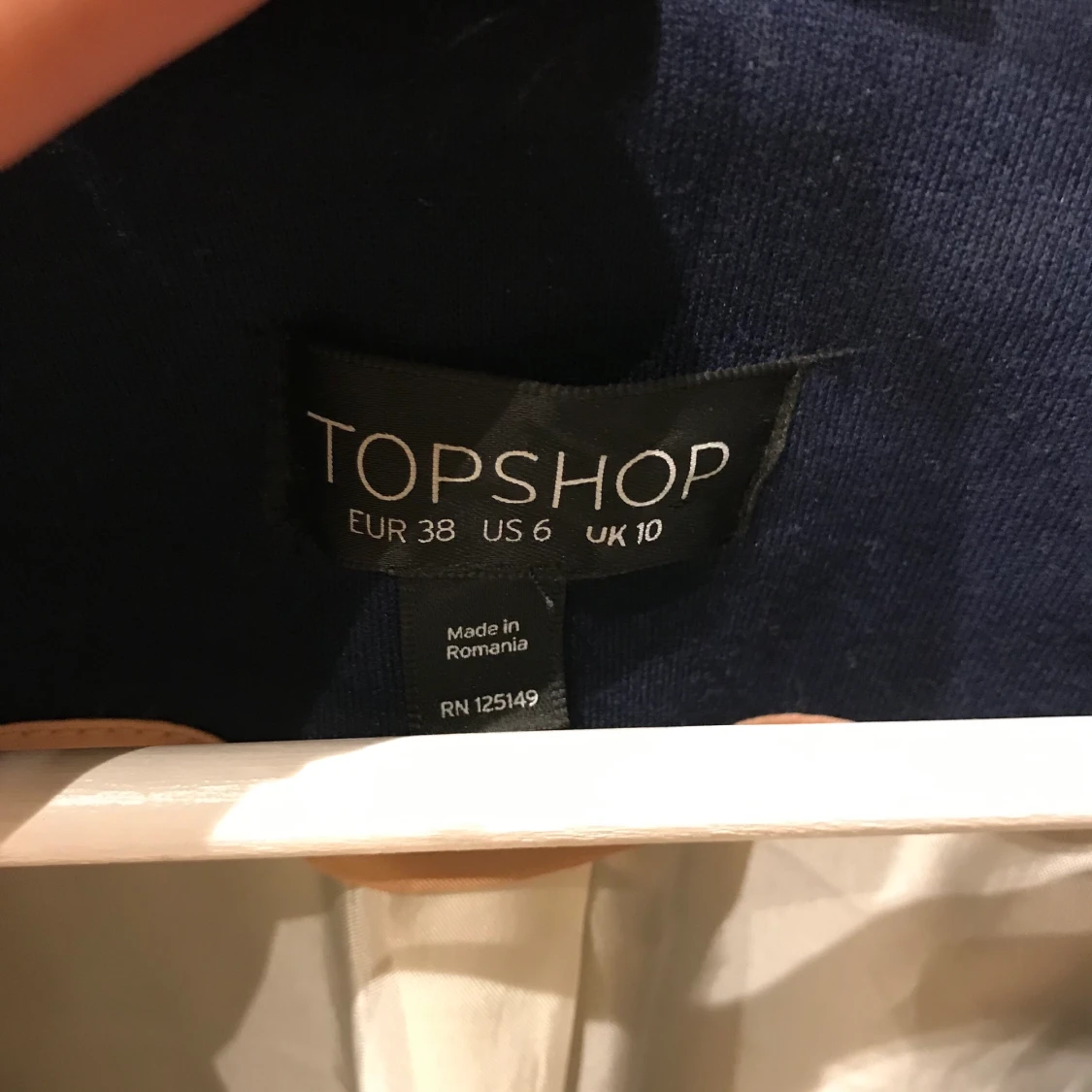 Marinblå Kavaj i trikå  - 91