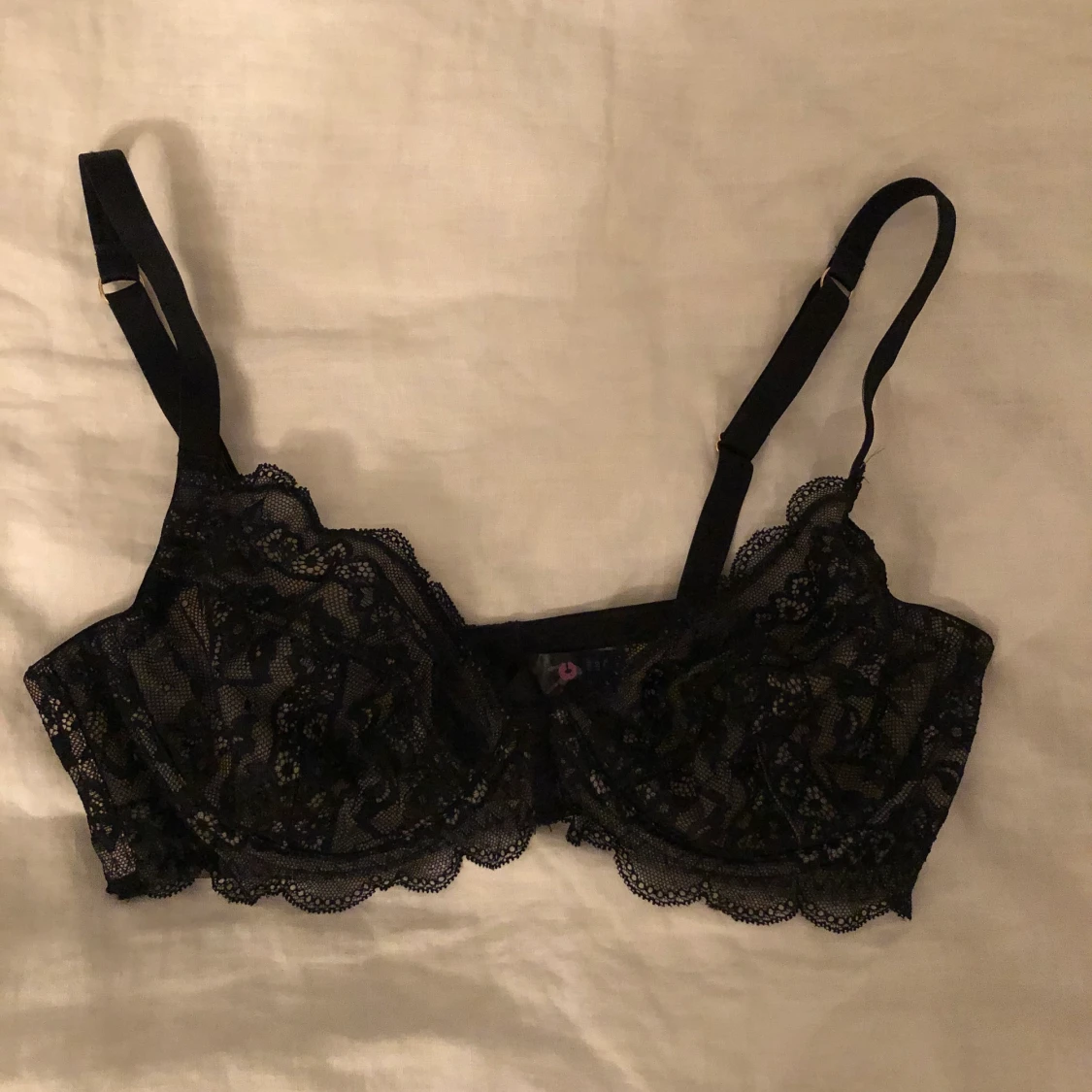 Svart spets-bh