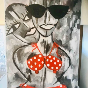  - Stor läcker målning! Är i orginal och signerad  Skickas med bussgods  Har swish 