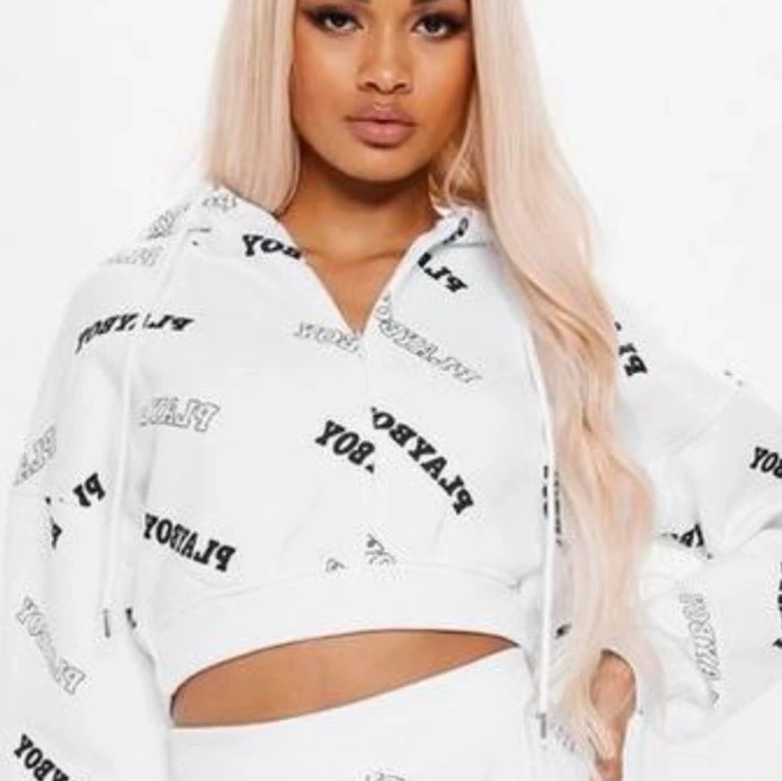 Playboy Cropped Hoodie Missguided - 90