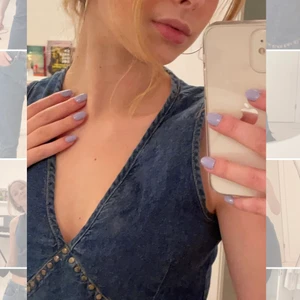 Vintage jeans klänning  - Fin jeans klänning i mycket bra skick! Står ingen storlek men skulle säga att den är s-m. Funkar bra på mig som vanligtvis har s. 