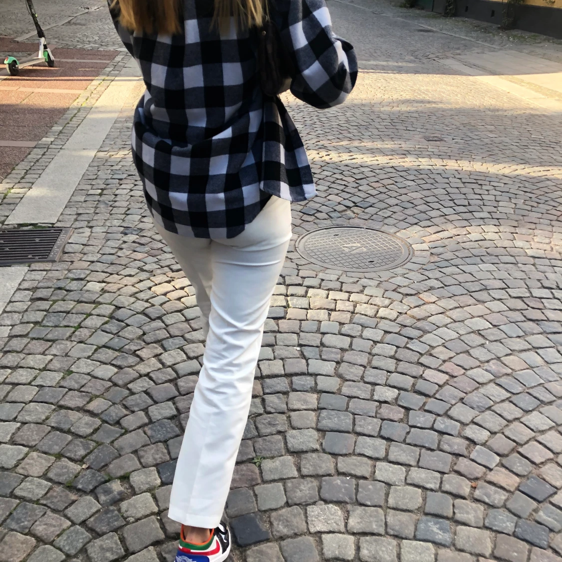 Vita kostymbyxor  - 90