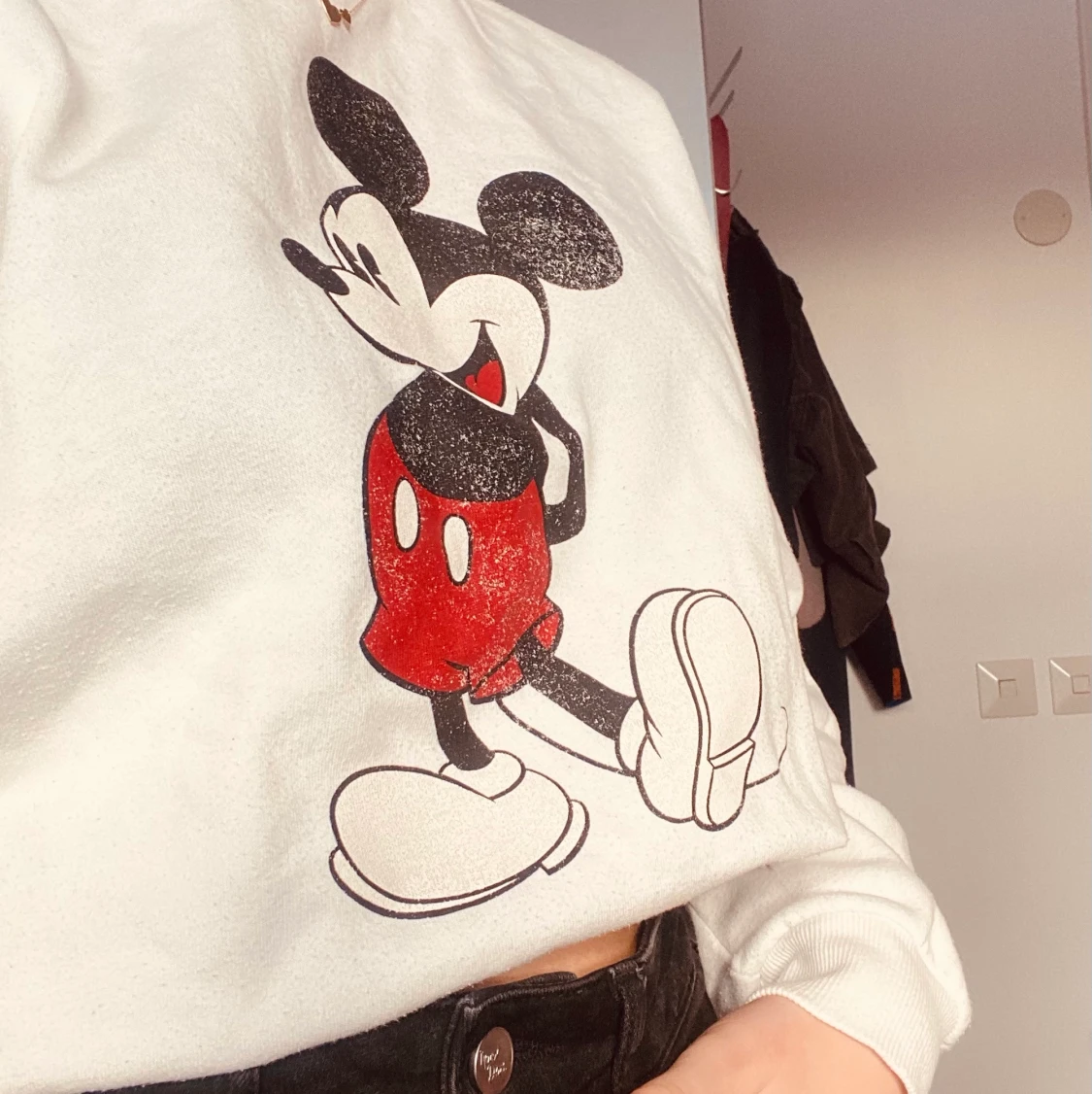 H&M Disney Sweatshirt Vit - 90
