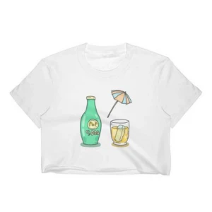  - Crop-Top med pop-soda tryck. Finns även i svart.