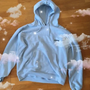 Ljusblå Donnay Hoodie  - Bekväm och söt hoodie i ljusblå. Den är ”XS” (manstorlek) men den är oversized påminna som är M. Jag köpte hoodien second hand på Öland och har bara använt den ett fåtal gånger. Den är i ok skick och perfekt för hösten. <3