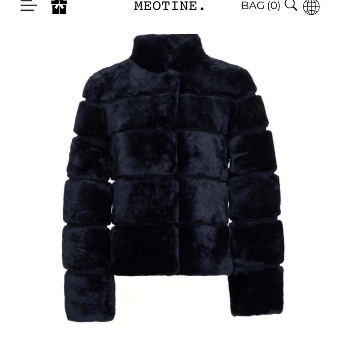 Svart meotine jacka Xs-S