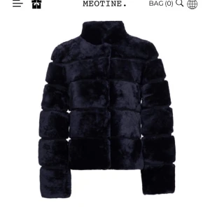 Svart meotine jacka Xs-S - Köptes för 5400 kr! 100% lammpäls