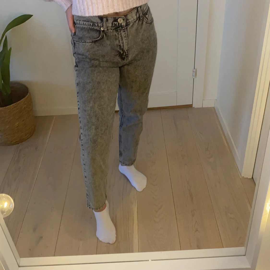 Perfekta gråa jeans 🤩💋🧚🏼‍♀️👑⭐️ - 90