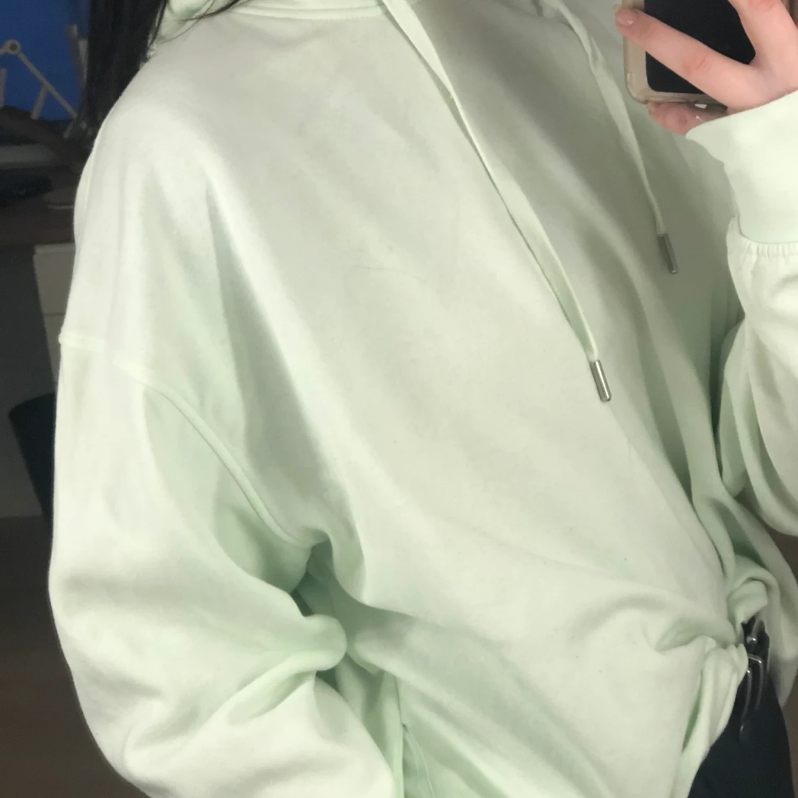 Mintgrön oversized Hoodie från H&M