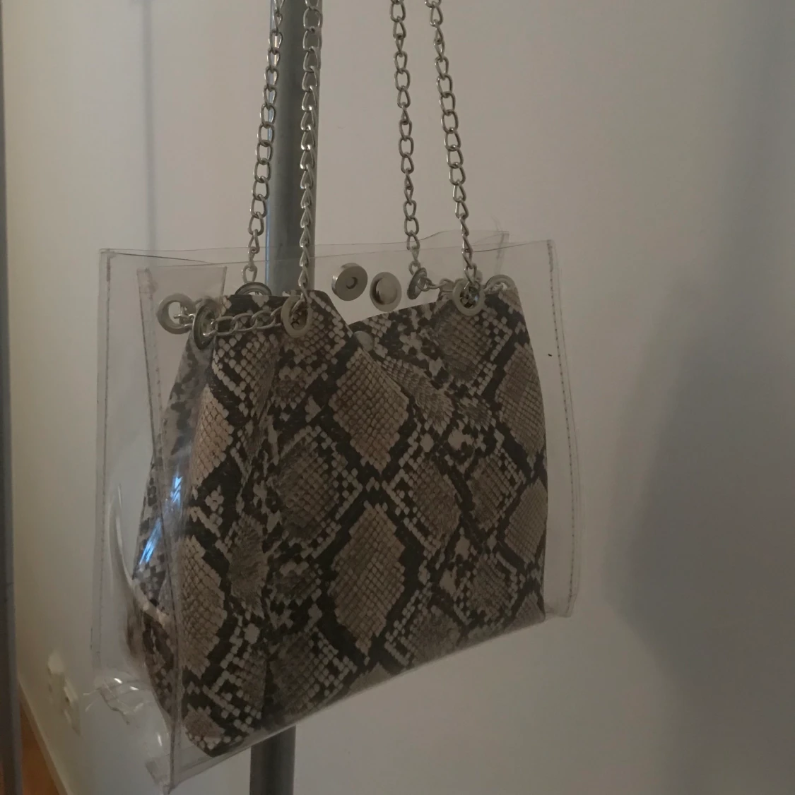 Genomskinlig väska med innerväska - 91