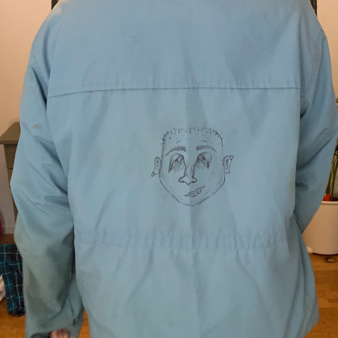 Cool oversized målad jacka - 91