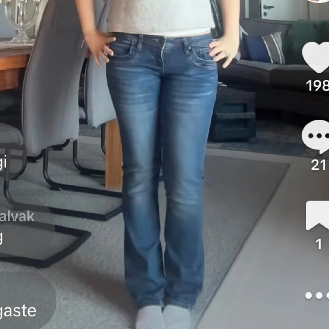 Mörkblåa LTB jeans