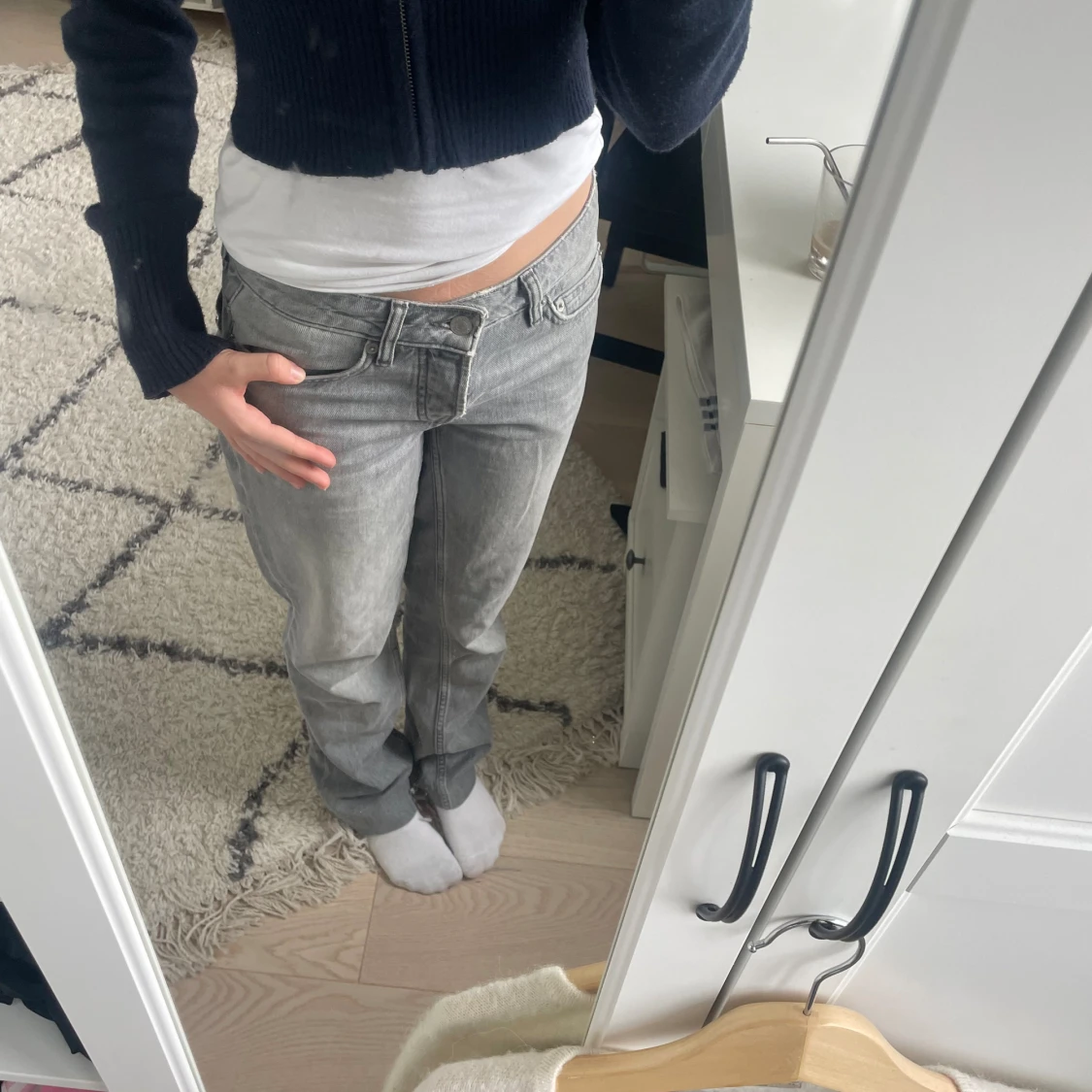 Low waist straight jeans - 91