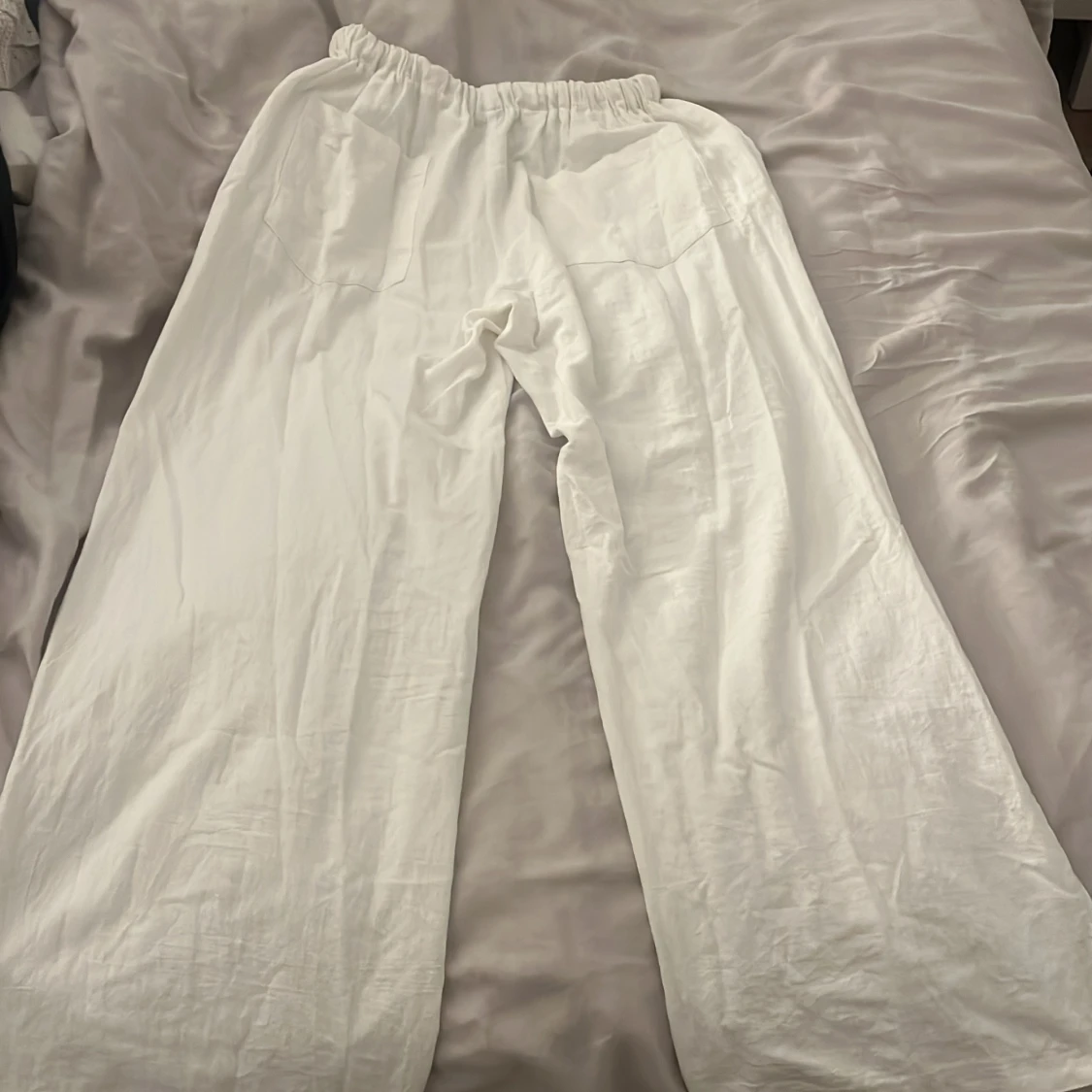 Vita linnebyxor  - 90