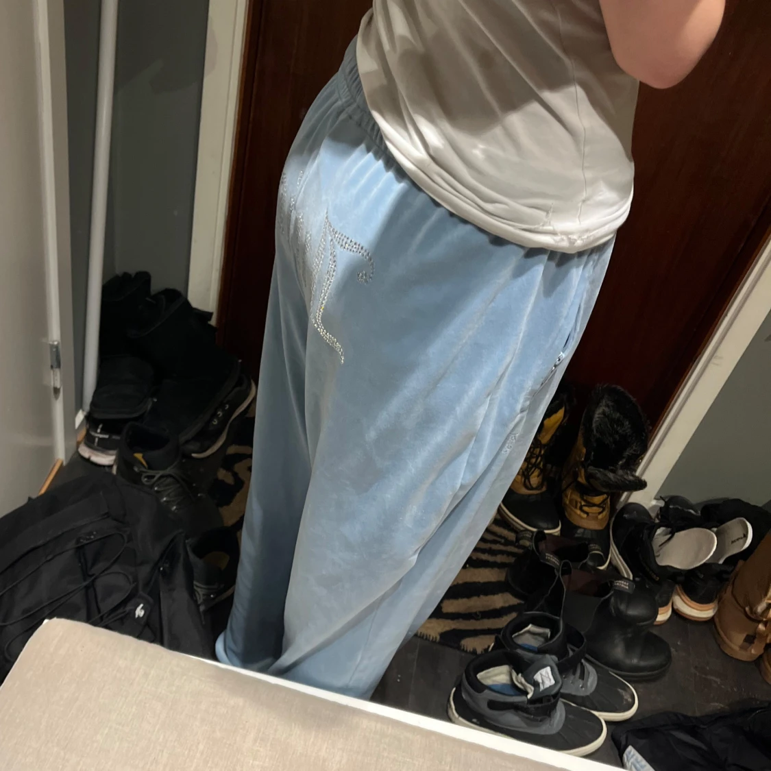 Jucy couture blå mjukis byxor - 90