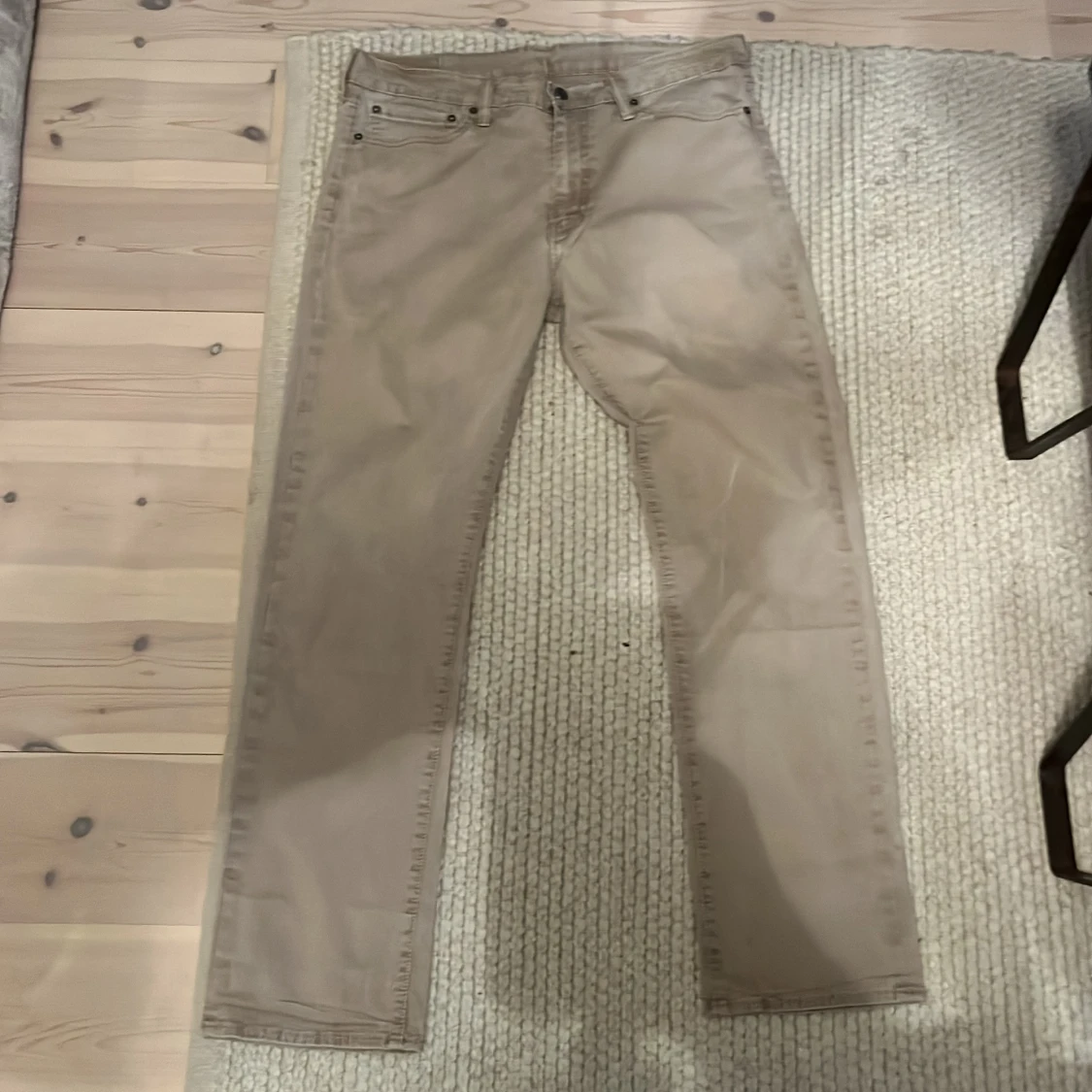 Levis 513 jeans i beige färg