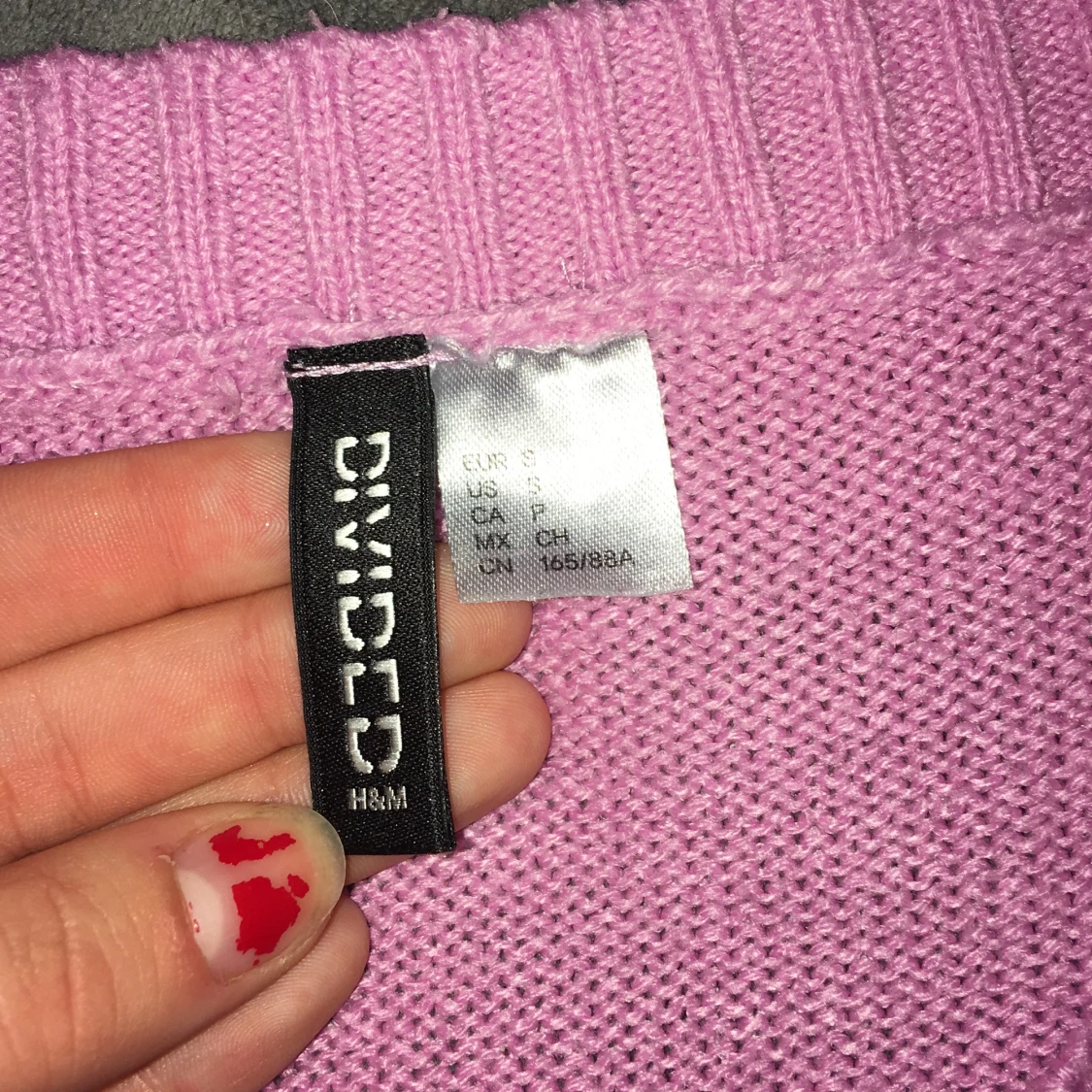 Rosa stickad tröja från H&M Divided - 91