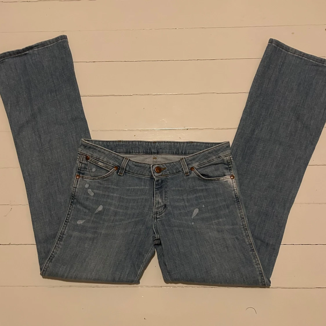 Blå bootcut jeans - 93