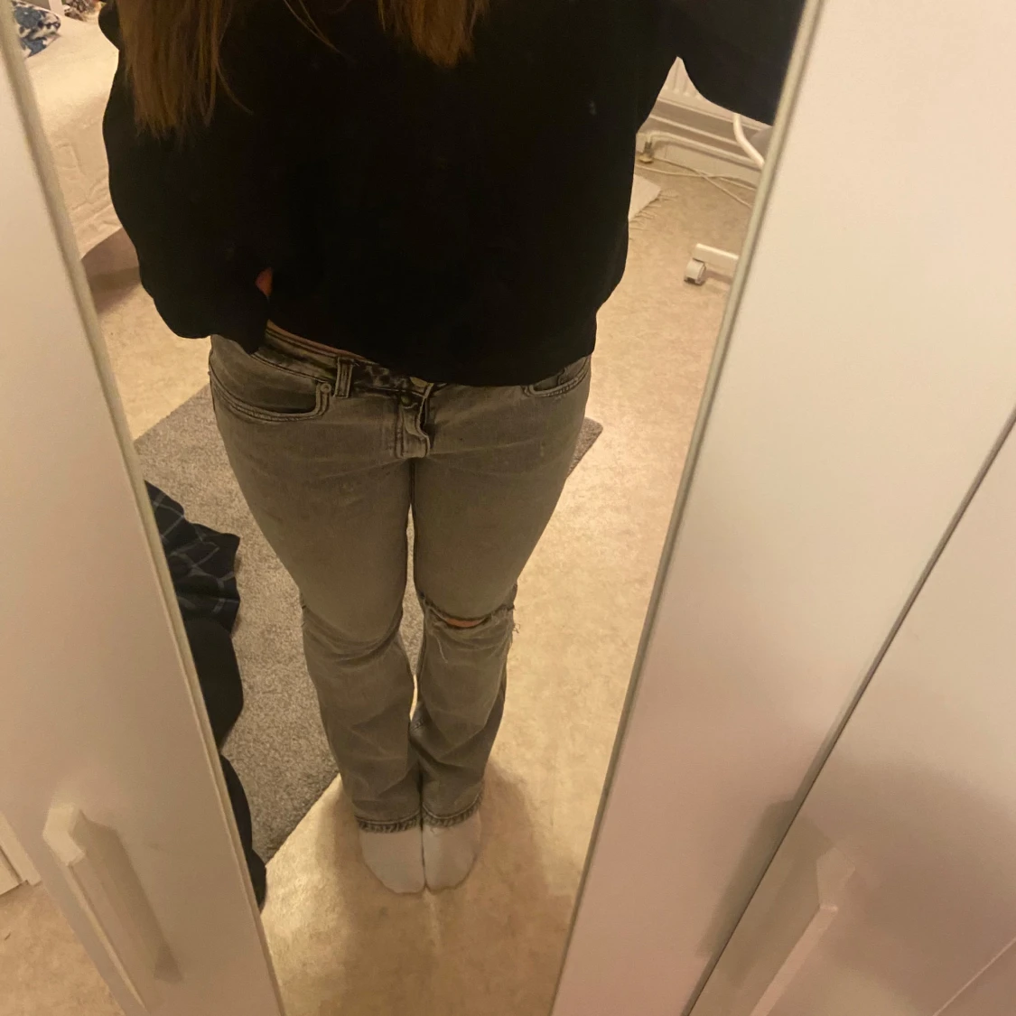Lågmidjade bootcut jeans - 1