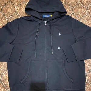 Polo zip hoodie - xL Svart Grå logga