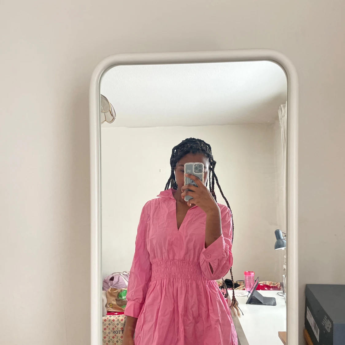 Ljus rosa klänning  - 91