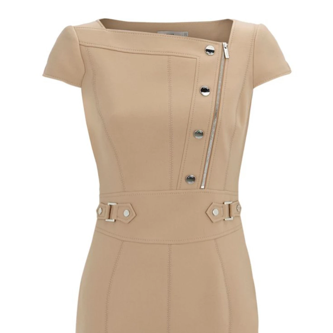 Karen Millen beige / camel färgad klänning 
