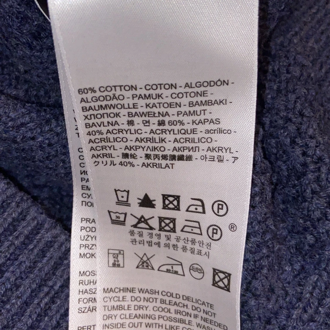 Mörkblå Stickad Levis Tröja - 93