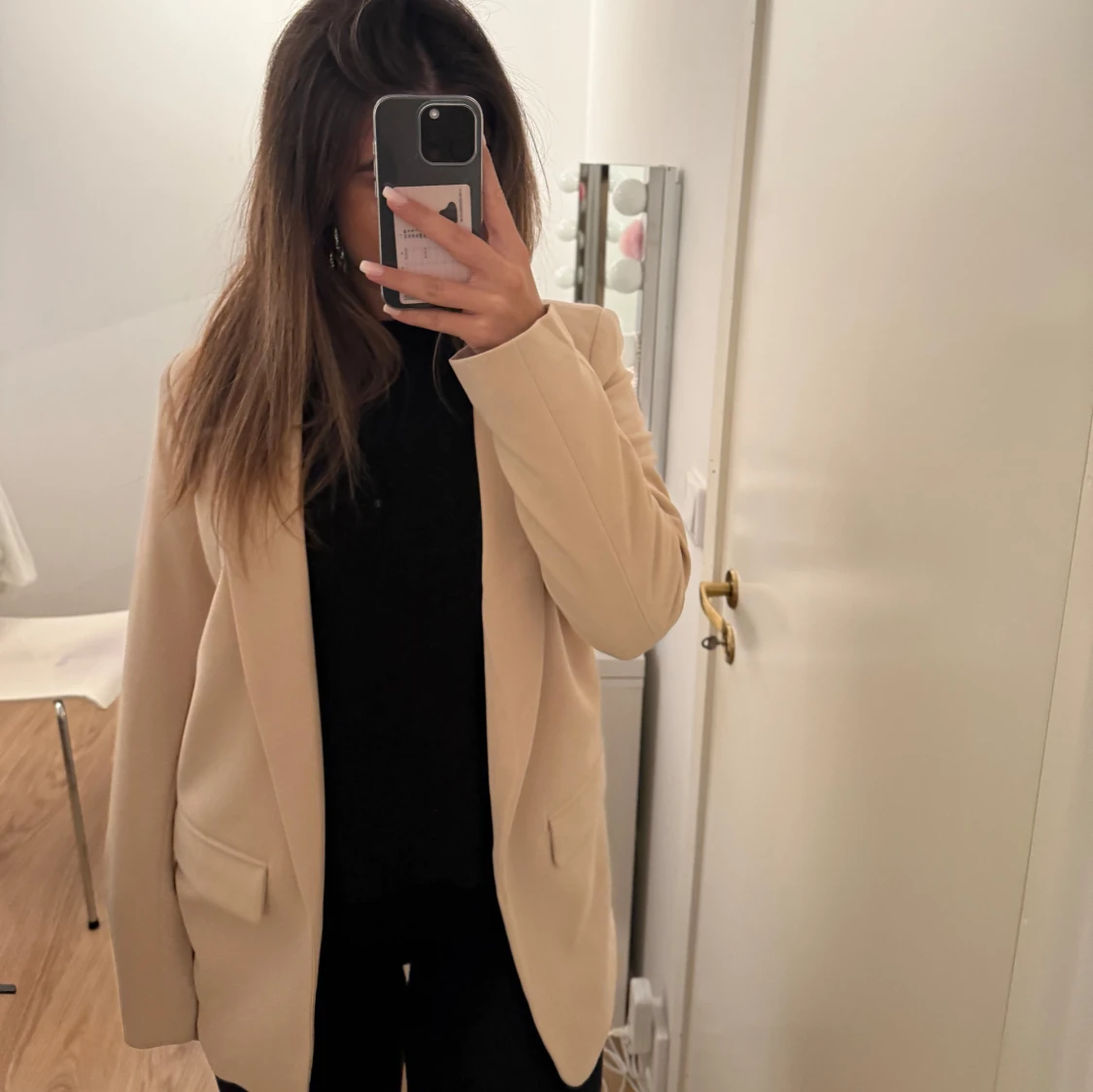 Beige kappa från NAKD STRL M