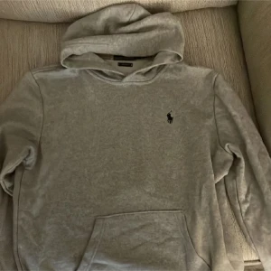 Grå polo hoodie - Grå polo hoodie strl M Sitter lite åt mindre hållet så S hade nog stämt bättre Haru npgra frågor bara att fråga!