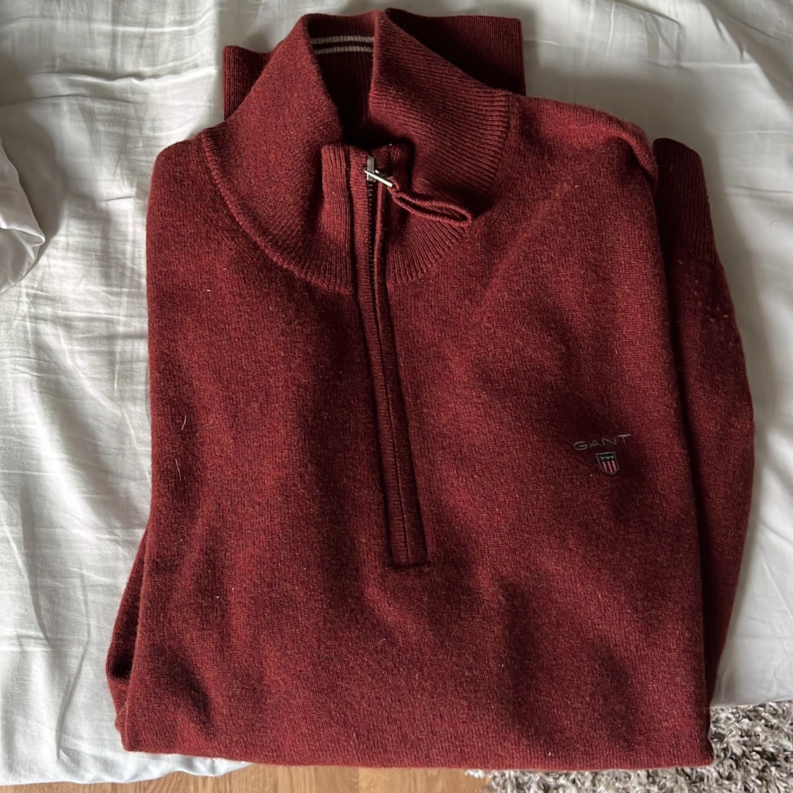 Gant lammull zip