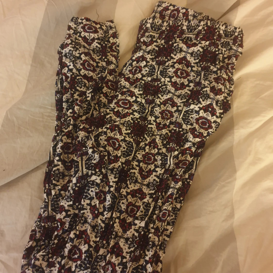 Mönstrade byxor i bomull - 90