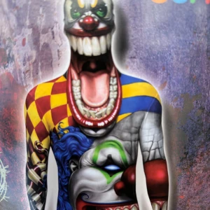 Morphsuits scary clown It Det L NY NYTT Halloween maskerad - Ny oöppnad  Clowndräkt Maskerad maskeraddräkt  Herr Large Nypris 900