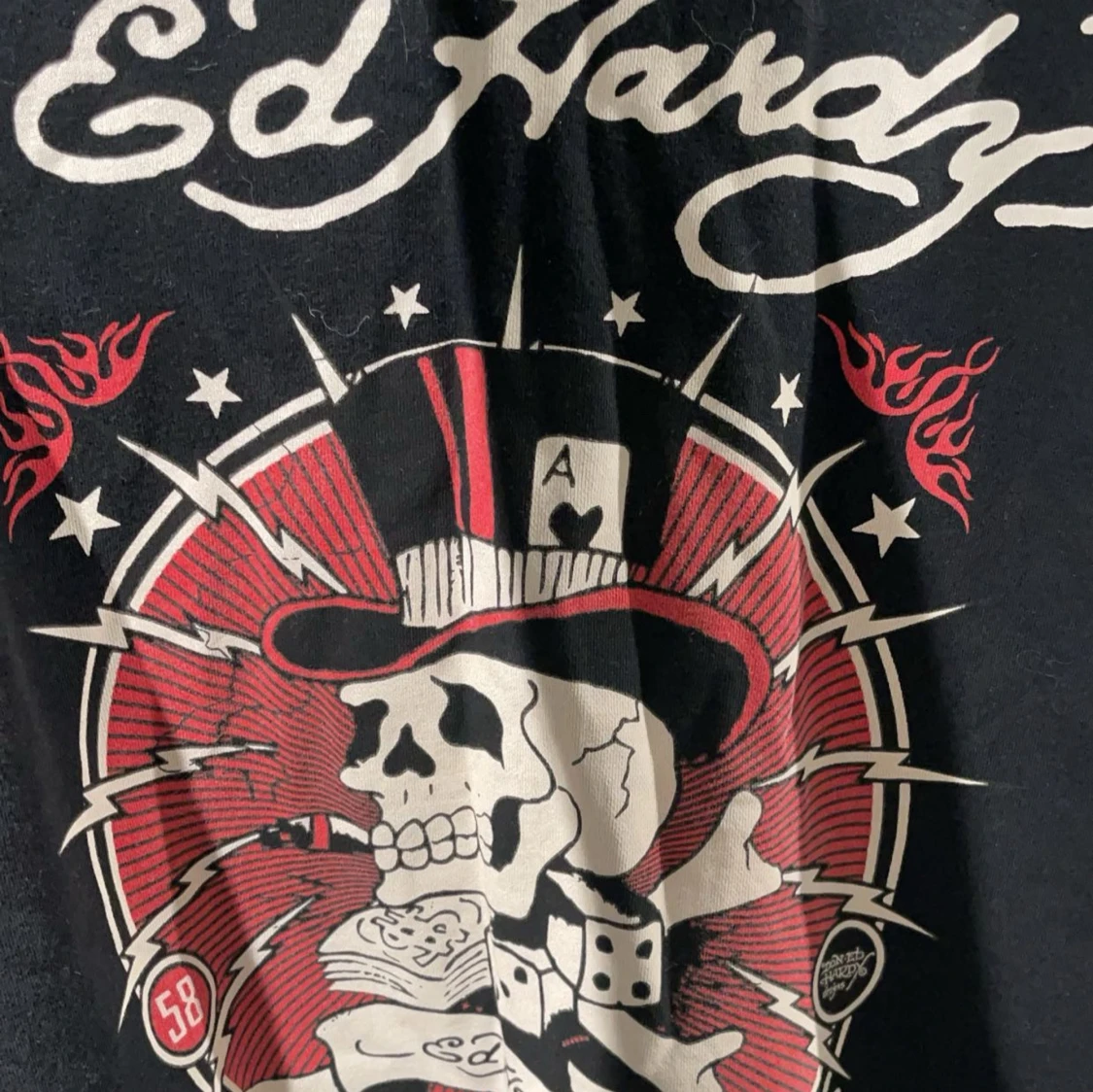 Svart hoodie från Ed Hardy - 90