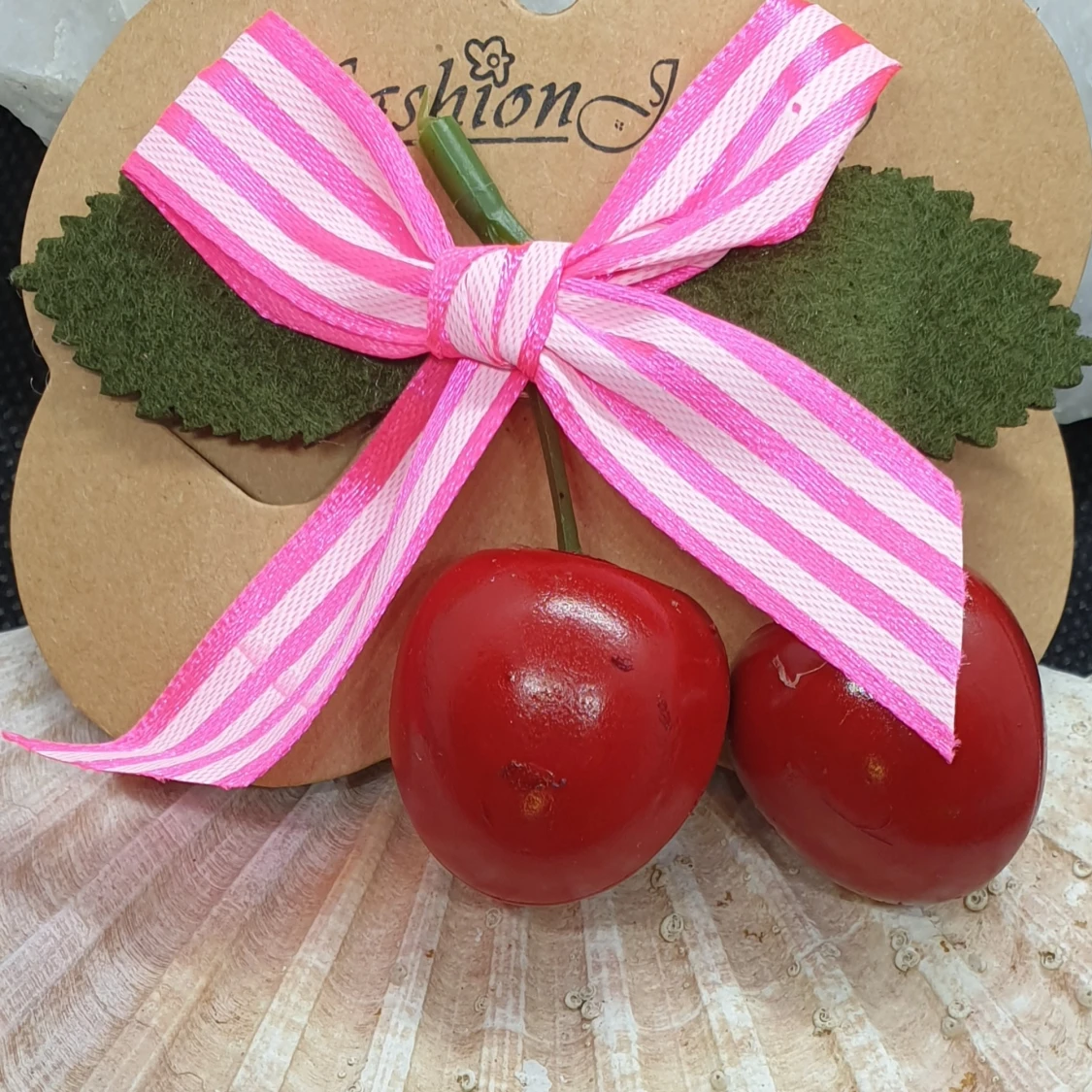 2 Hårspännen Körsbär - 91