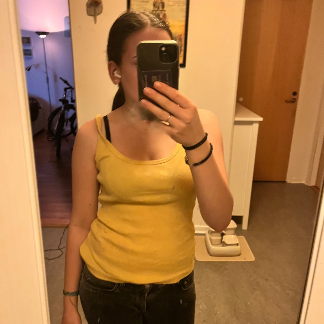 Gul ribbad linnetopp - 90