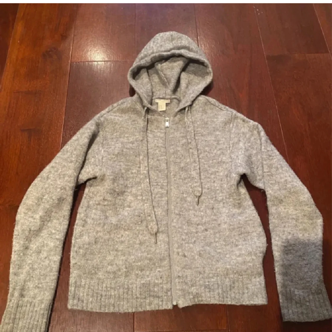  Zip up Stickad tröja  - 1