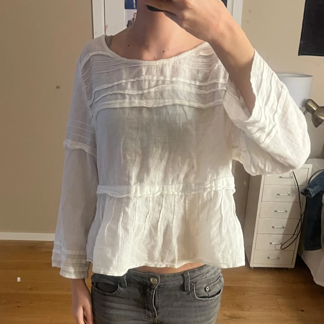 Vit blus från H&M Conscious Collection