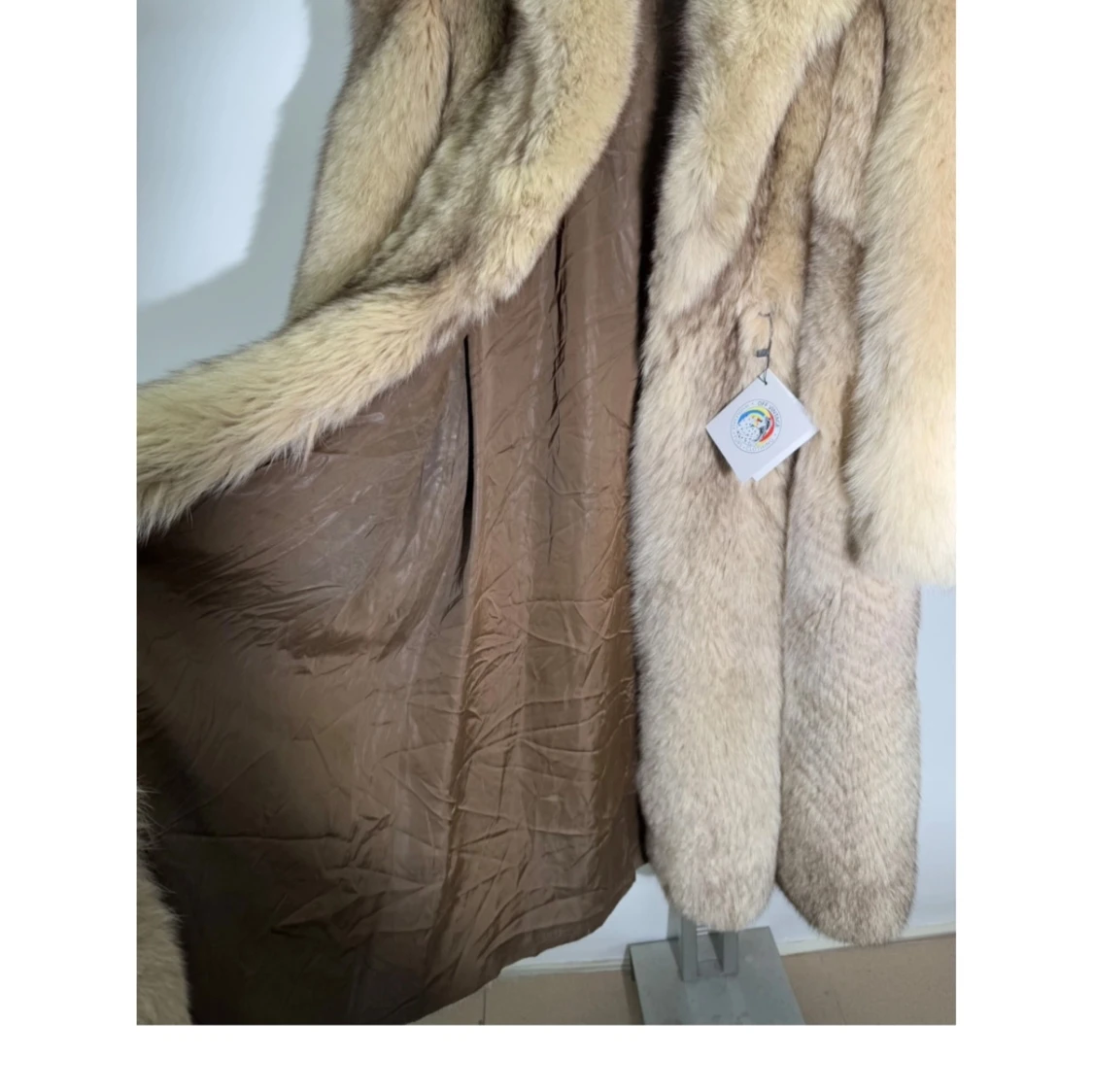 Beige pälsjacka - 92