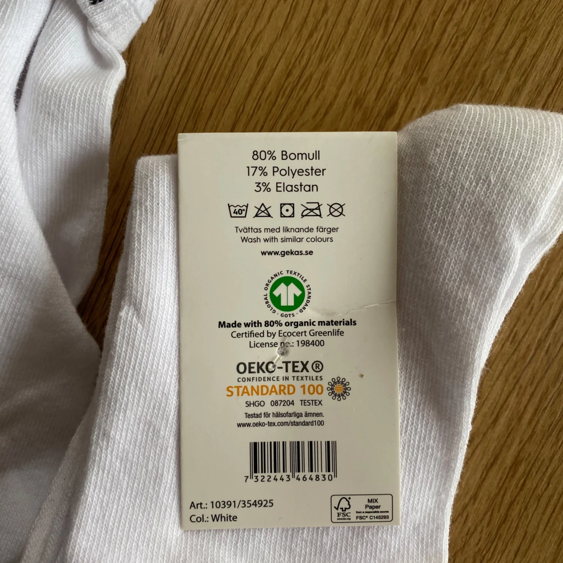 Vita strumpor från Basic You - 2