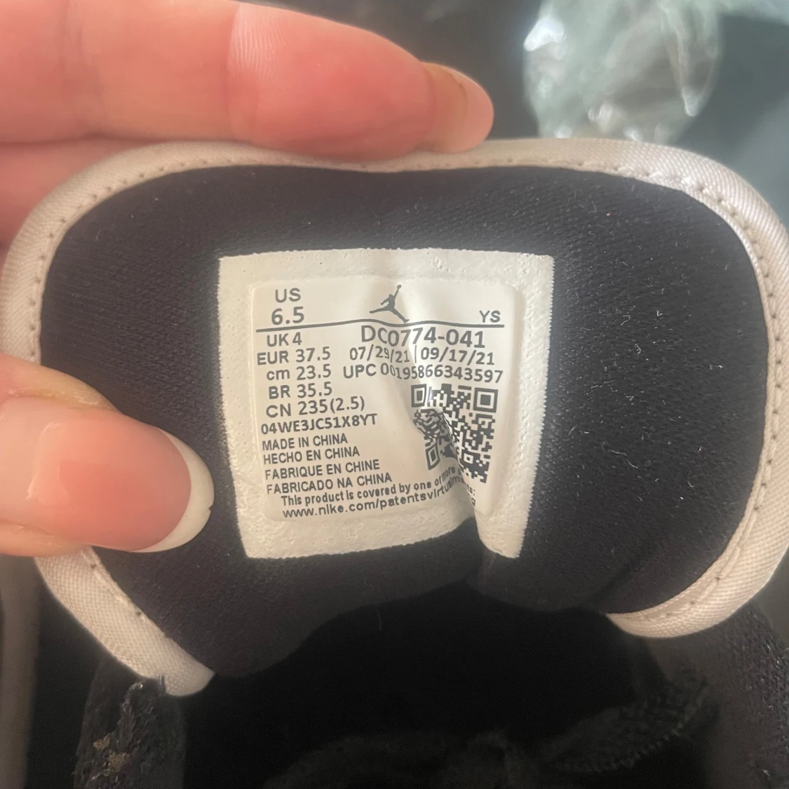 Nike air jordan, strö 37,5 - 92