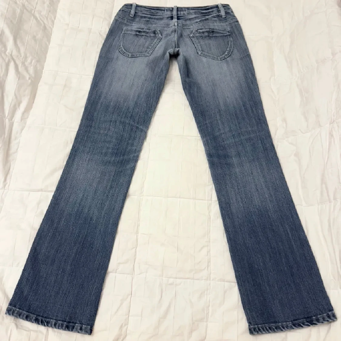 Blå bootcut jeans - 91