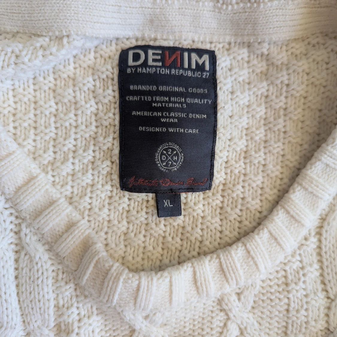 Vit stickad tröja från Hampton Republic - 91
