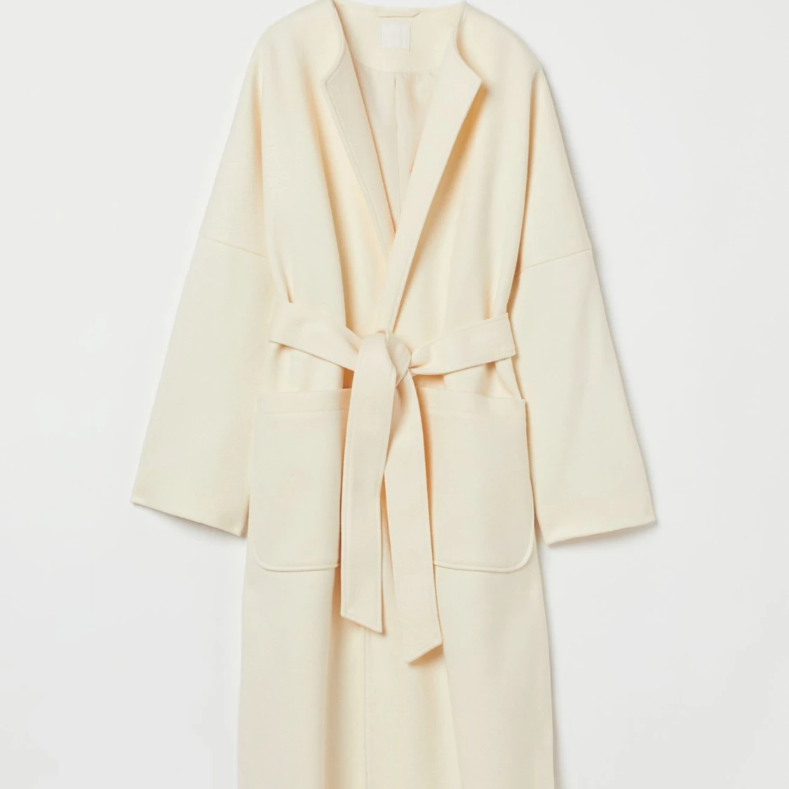 Lång ljusbeige kappa - NY - 3