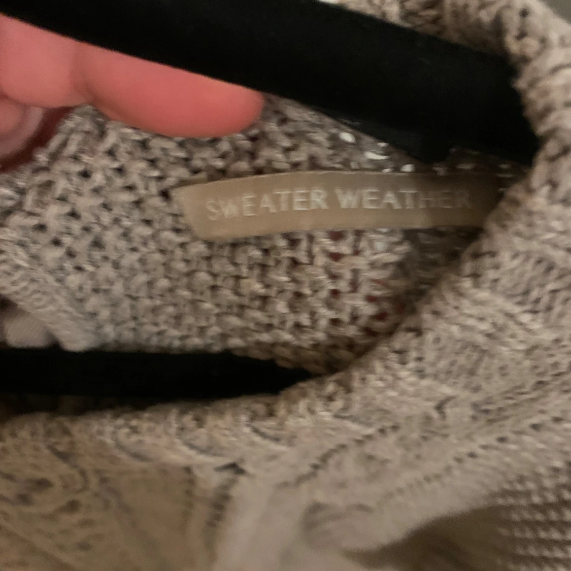 Grå stickad tröja från Oui - 91