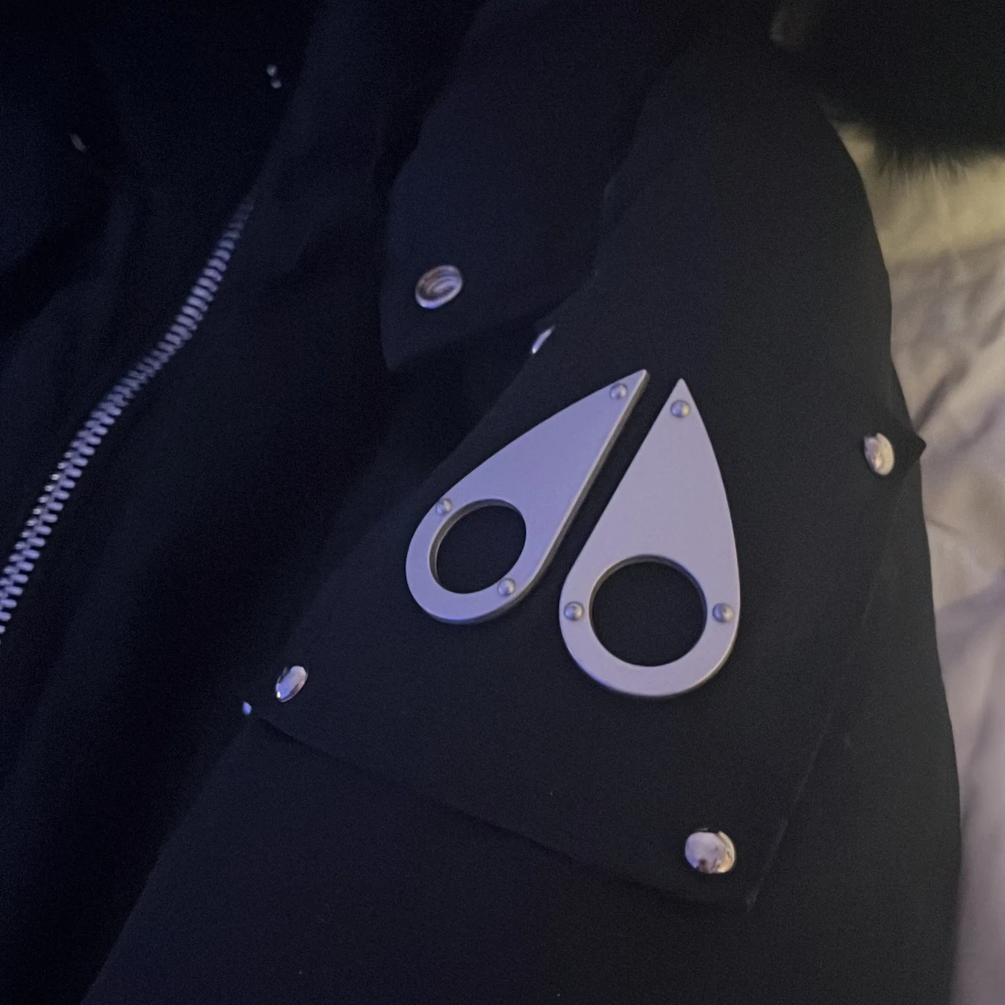 Svart bomber moose jacka - 90