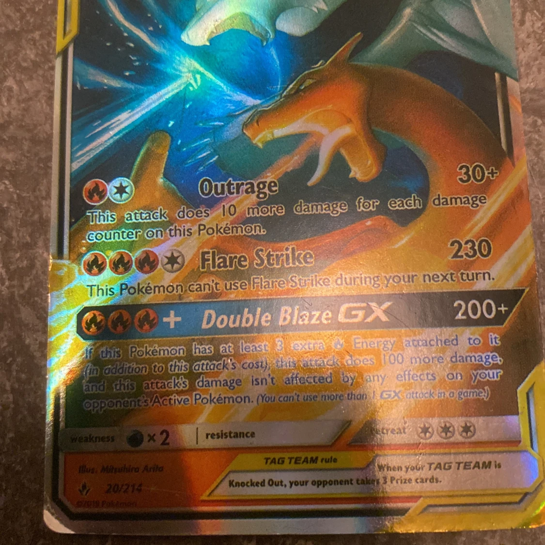 Pokémonkort Reshiram & Charizard GX - 91