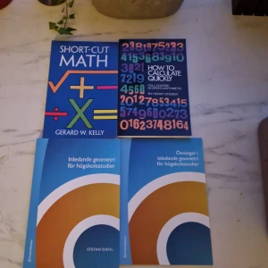 Högskoleprov förberedande böcker! Short-cut math, inledande geometri för högskolestudier + övningsbok. - Boken 'Inledande geometri för högskolestudier' av Stefan Diehl är en omfattande guide för studenter som vill fördjupa sig i geometrins grunder. Perfekt för högskolestudier, med tydliga illustrationer och exempel.  
