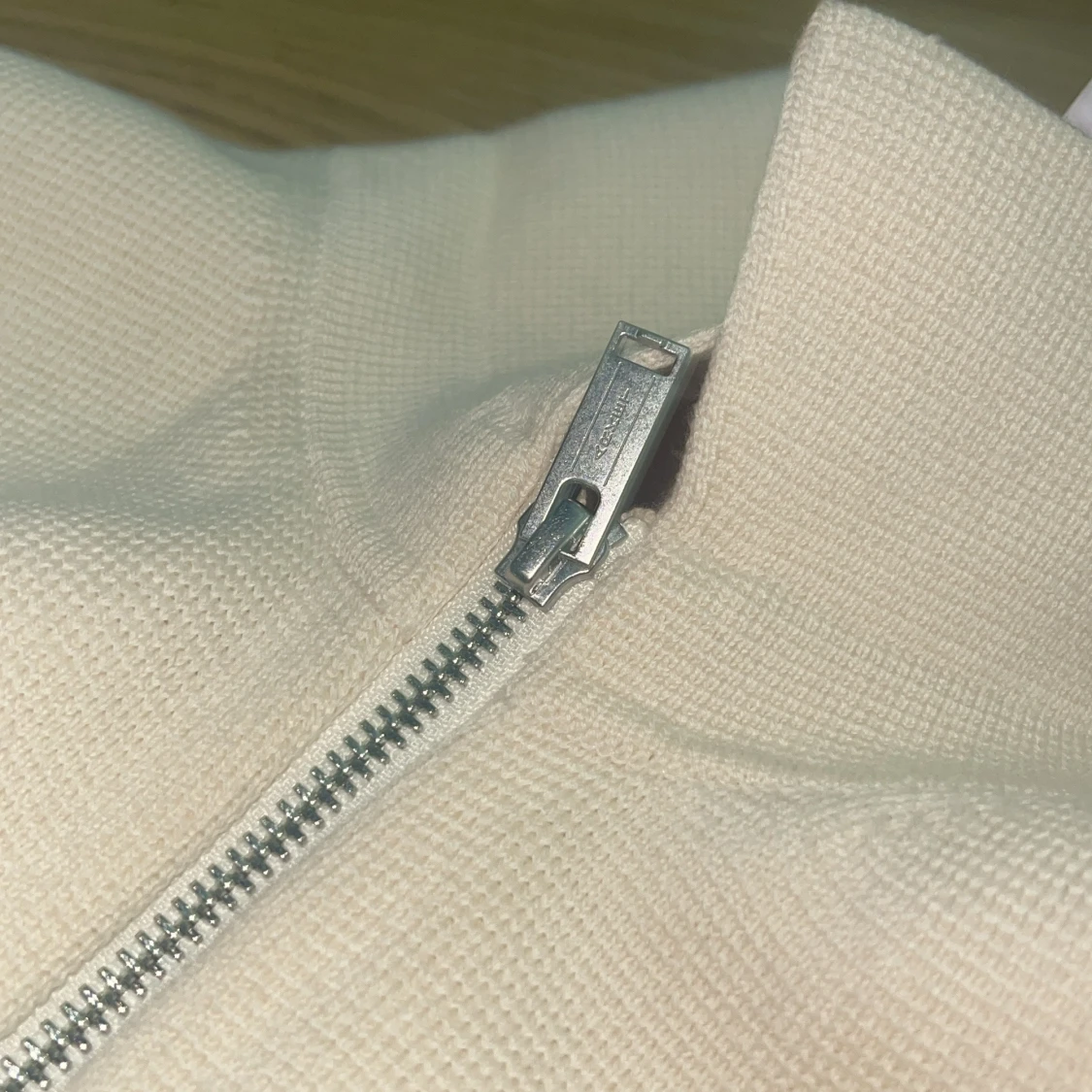 Beige jacka med dragkedja - 4