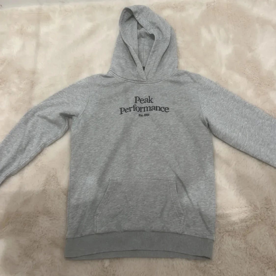 Säljer en Peak Performance hoodie.
