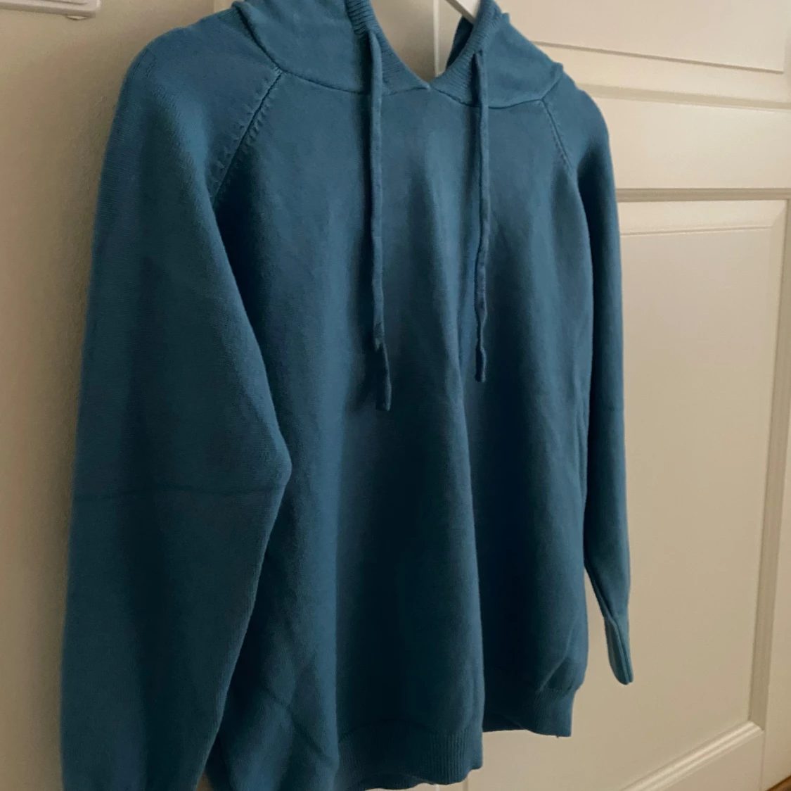 Blå hoodie i bomull - 92